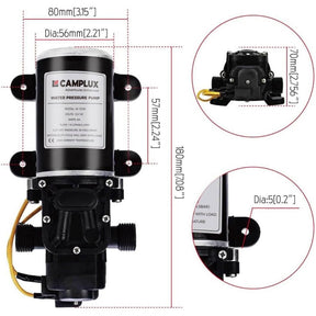 Camplux 12V komplettes tragbares Wasserpumpenpaket – alles in einem