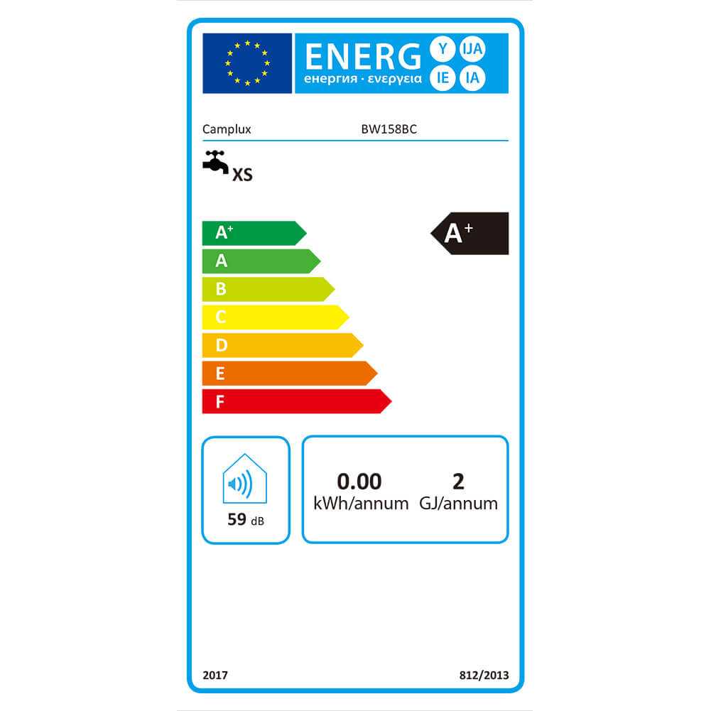 Camplux BW158BC Tankless Gasdurchlauferhitzer mit Regenkappe, 6L Outdoor Instant Gasdusche für Pferde/Camping/RV Reise [Energieklasse A+]