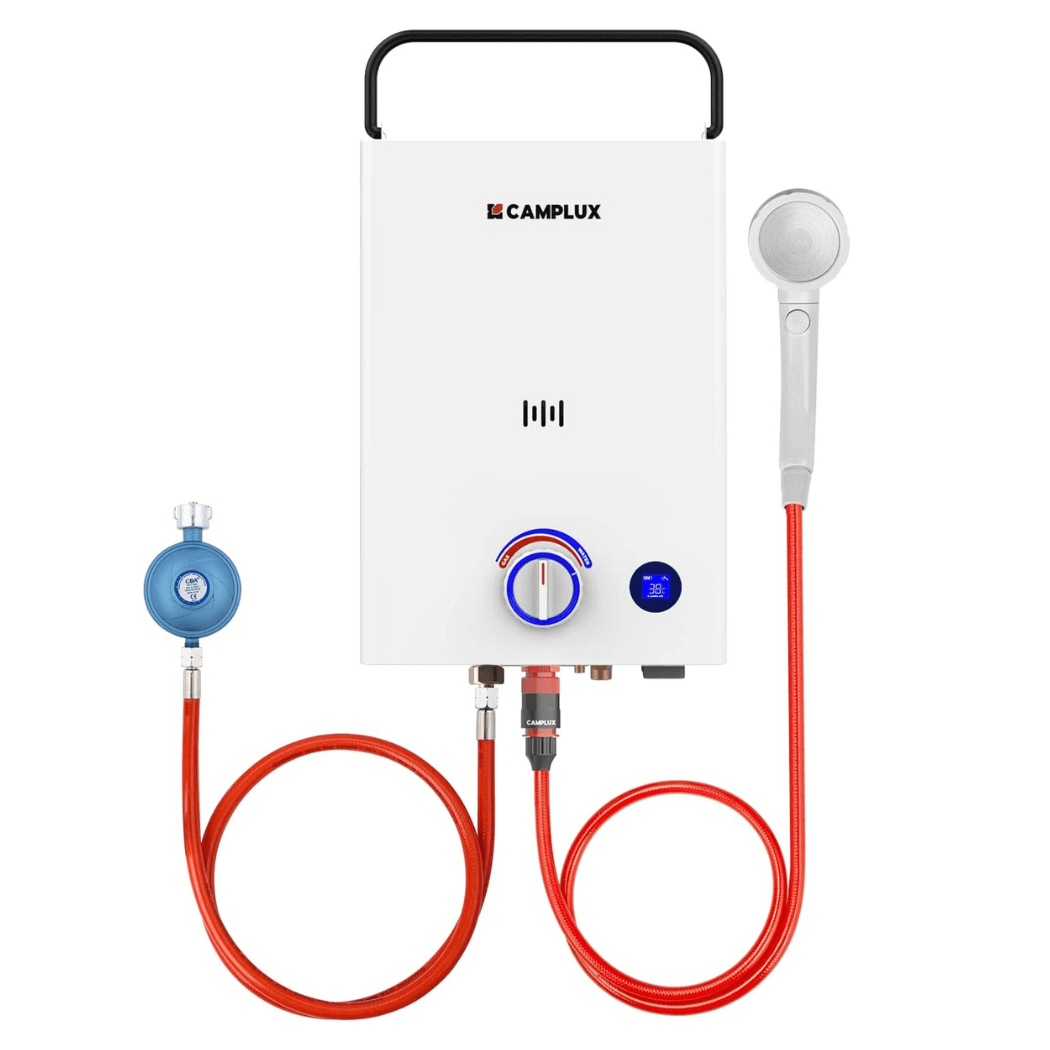 CAMPLUX 10 Liter Gasdurchlauferhitzer der First-Serie, LPG